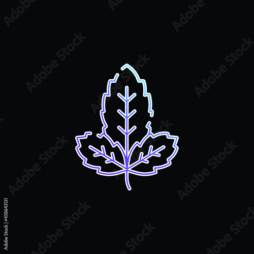 Basil blue gradient vector icon