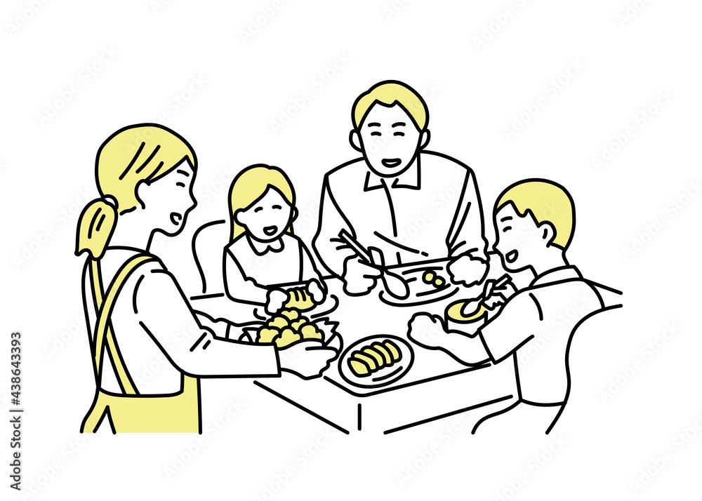 貧困をなくそう 豊かな食卓のイラスト 貧困をなくそう 豊かな食卓のイラスト