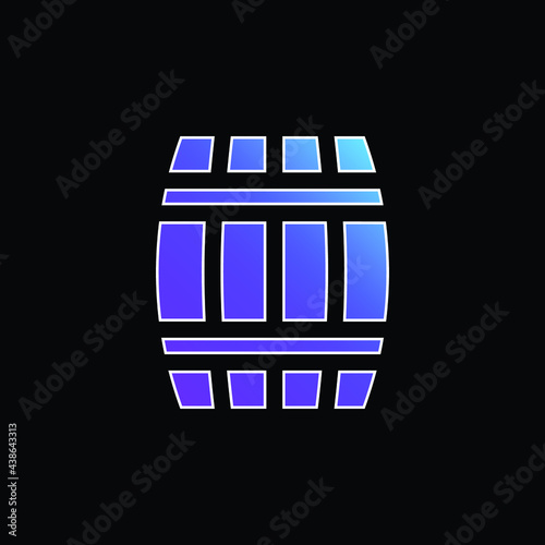 Barrel blue gradient vector icon