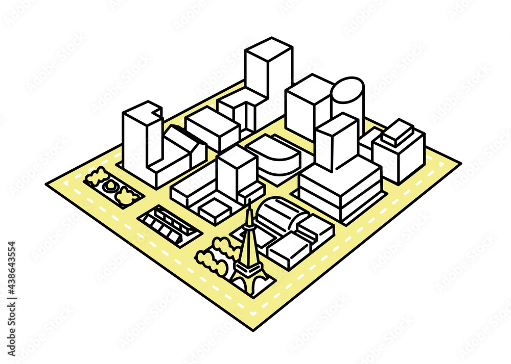 産業と技術革新の基盤をつくろう 都市計画のイラスト Stock Vector Adobe Stock