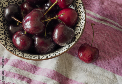 cherries in a bowl