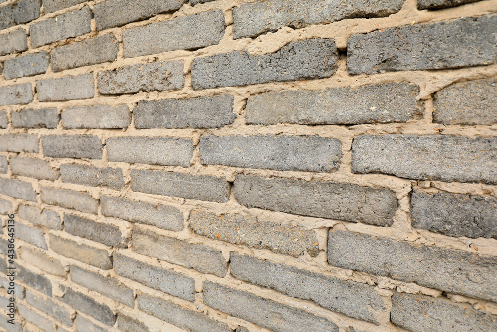 Gray brick wall building plan Gray brick wall building plan