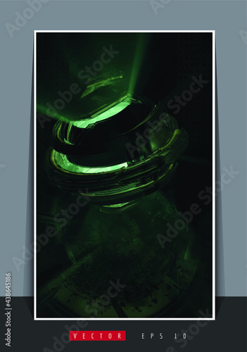 Vector of science technology concept. Background ready for website banner, poster or roll up
