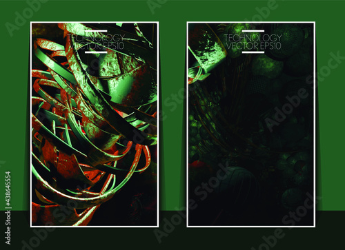 Vector of science technology concept. Background ready for website banner, poster or roll up