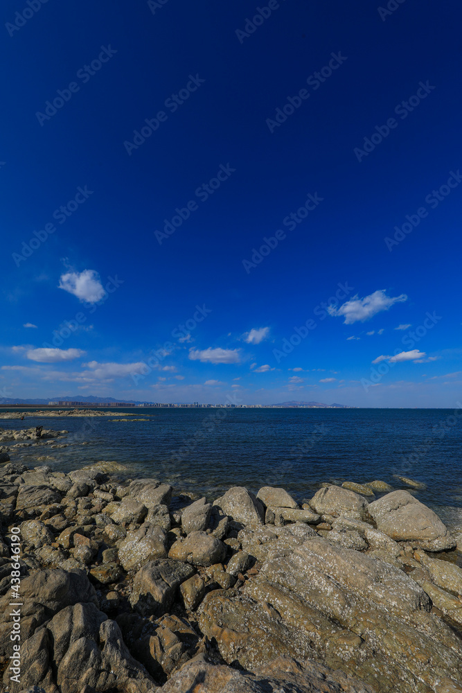 Natural scenery of rocks by the sea, North China Natural scenery of rocks by the sea, North China