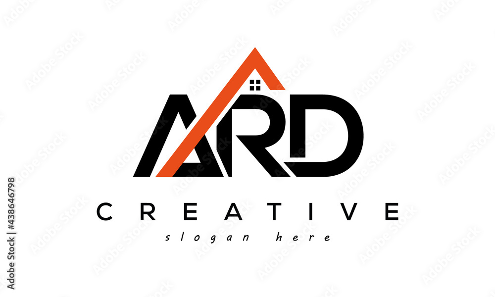 ARD letters real estate construction logo vector Stock Vector Adobe Stock