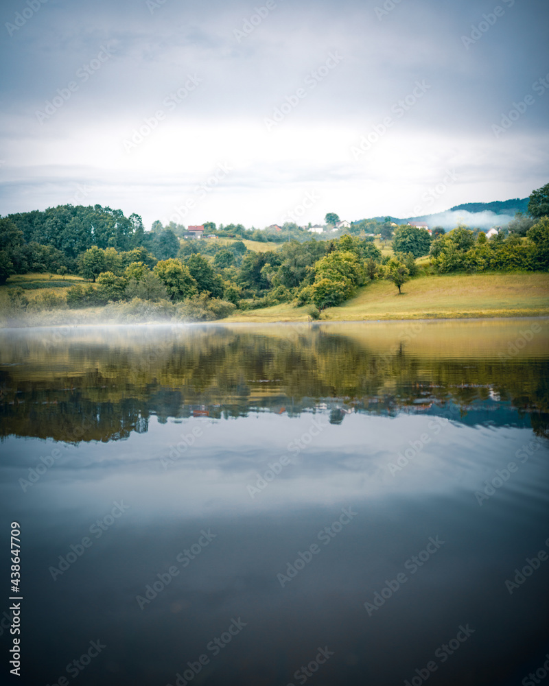 landscape with lake