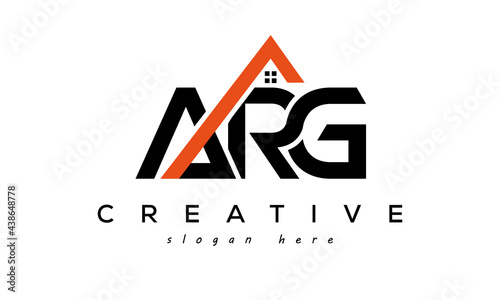 ARG letters real estate construction logo vector photo