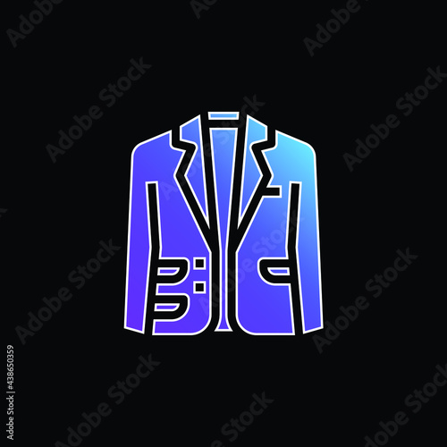 Blazer blue gradient vector icon