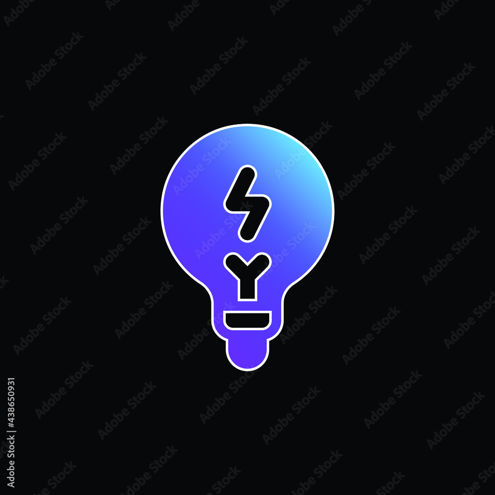 Brainstorming blue gradient vector icon Brainstorming blue gradient vector icon