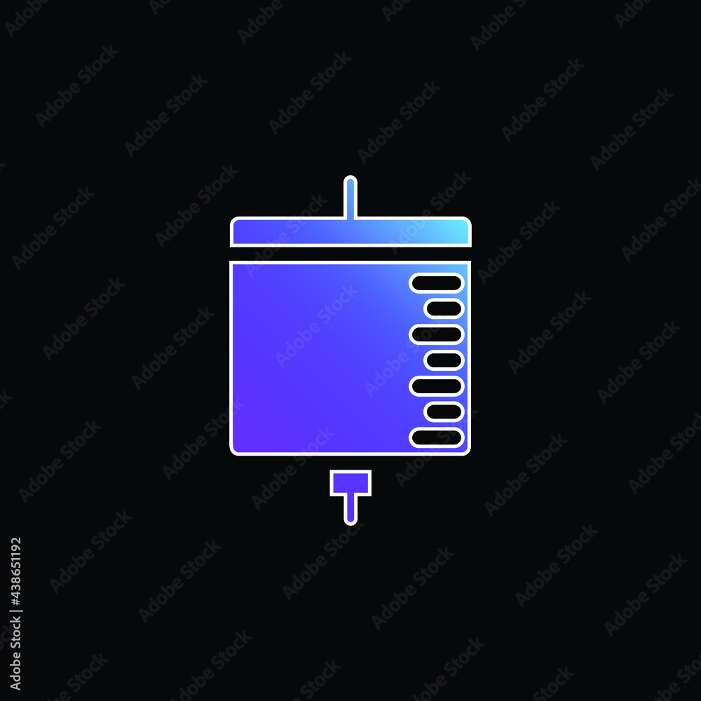 Obraz premium Blood Transfusion blue gradient vector icon