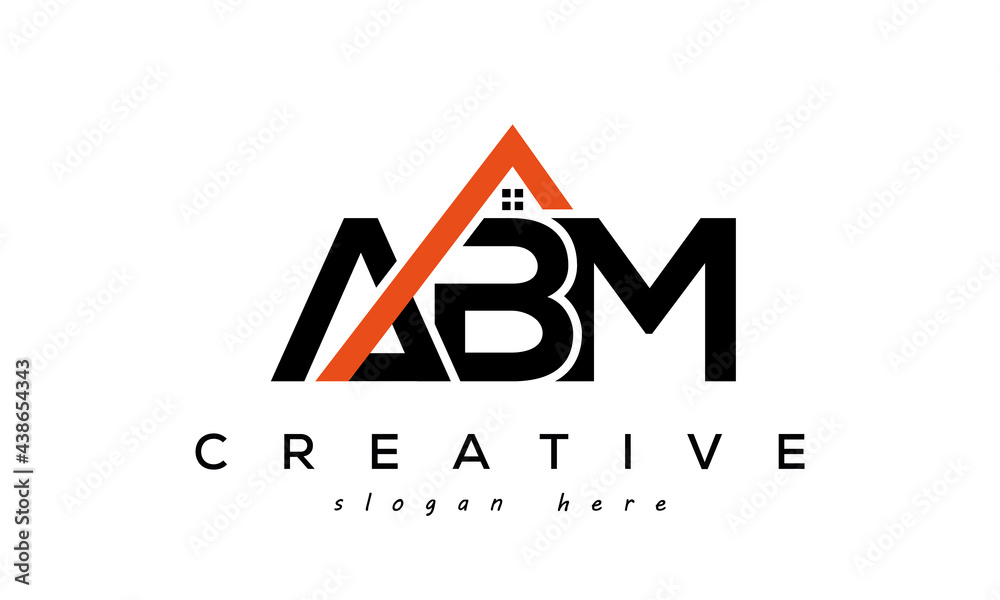 ABM letters real estate construction logo vector Stock Vector Adobe Stock