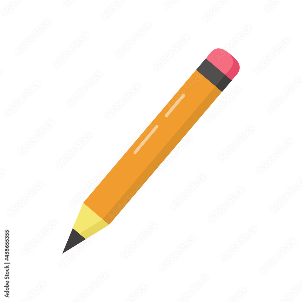 Pencil isolated on white background. Vector illustration Pencil isolated on white background. Vector illustration