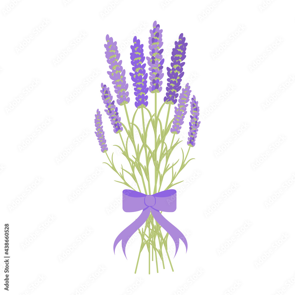 bouquet of lavender tied with a purple bow bouquet of lavender tied with a purple bow