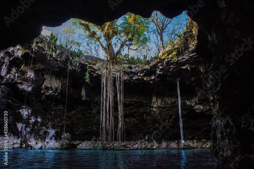 cenotes de la península de Yucatán en México, hacienda Santa Bárbara, aguas subterráneas. 
