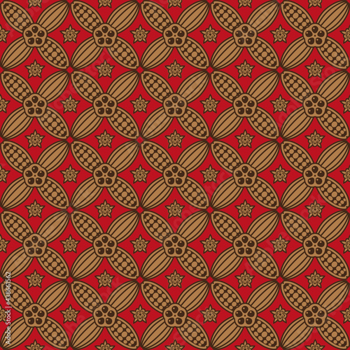 cacao beans seamless pattern