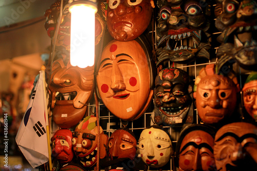 Korean mask .Tal and Talchum, 