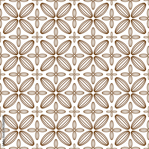 cacao beans seamless pattern
