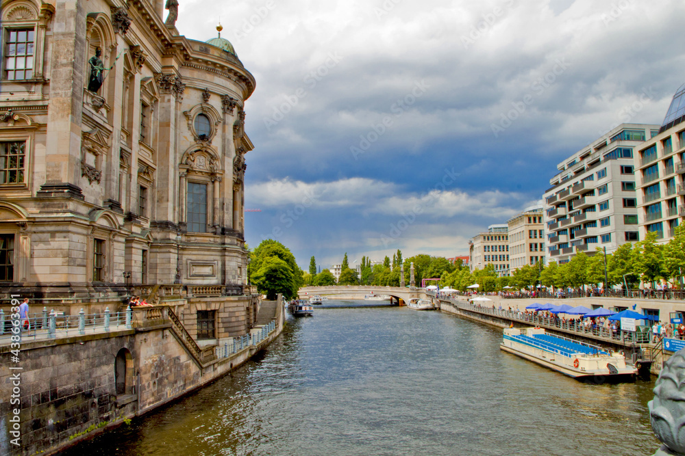 Beautiful view in berlin city, germany in summer Beautiful view in berlin city, germany in summer