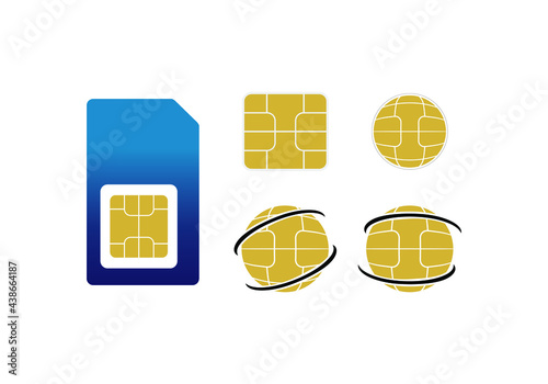 Sim card design illustration , suitable for your design needs, logo, illustration, animation, etc.