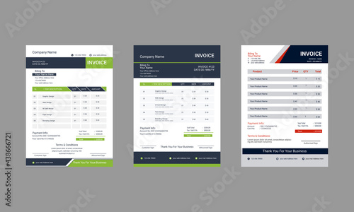 Corporate Business Invoice Template Design