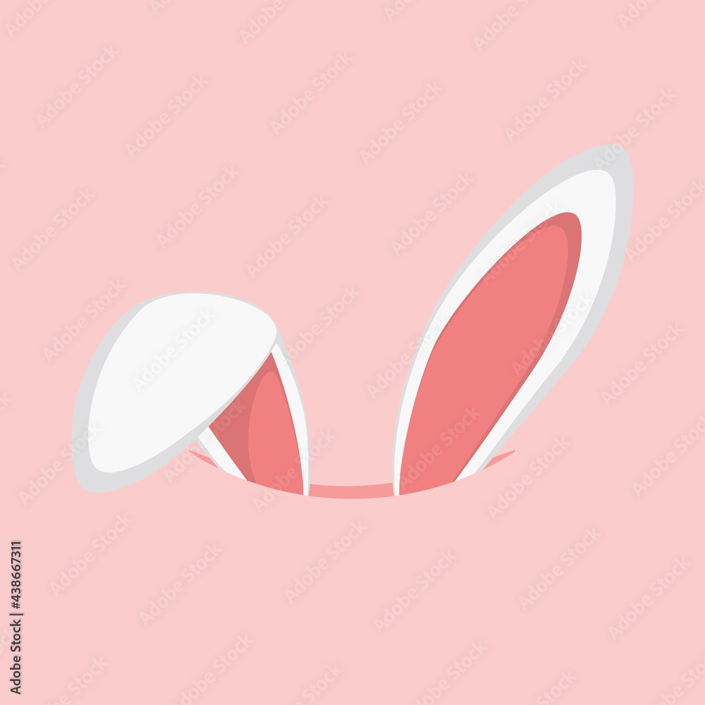 White bunny ears