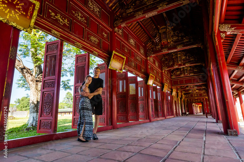 Obraz na płótnie Imperial city citadel Hue Vietnam w salonie