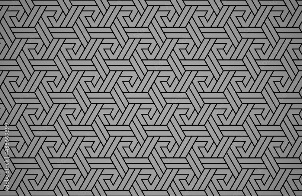 Abstract geometric pattern with stripes, lines. Seamless vector background. Black and gray ornament. Simple lattice graphic design Abstract geometric pattern with stripes, lines. Seamless vector background. Black and gray ornament. Simple lattice graphic design