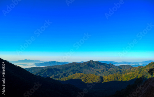 Mountainous landscape of the western highlands of Mexico taken from the Sierra de Cacoma Jalisco © EnyaRoseli