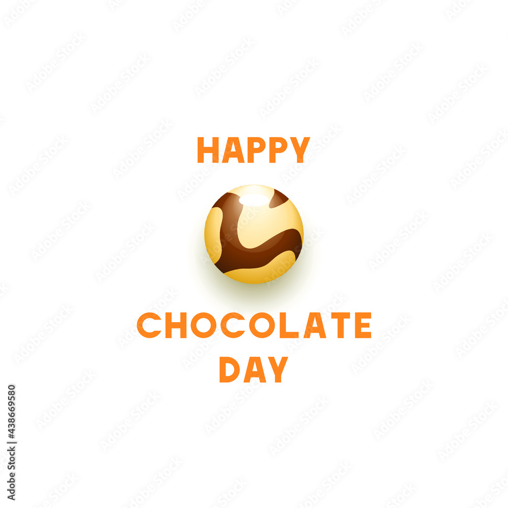 Abstract Brown World Chocolate Day Background Vector Design Style For Poster Or Postcard Abstract Brown World Chocolate Day Background Vector Design Style For Poster Or Postcard