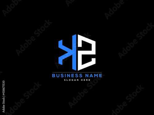 Letter KZ Logo, creative kz logo icon vector for business