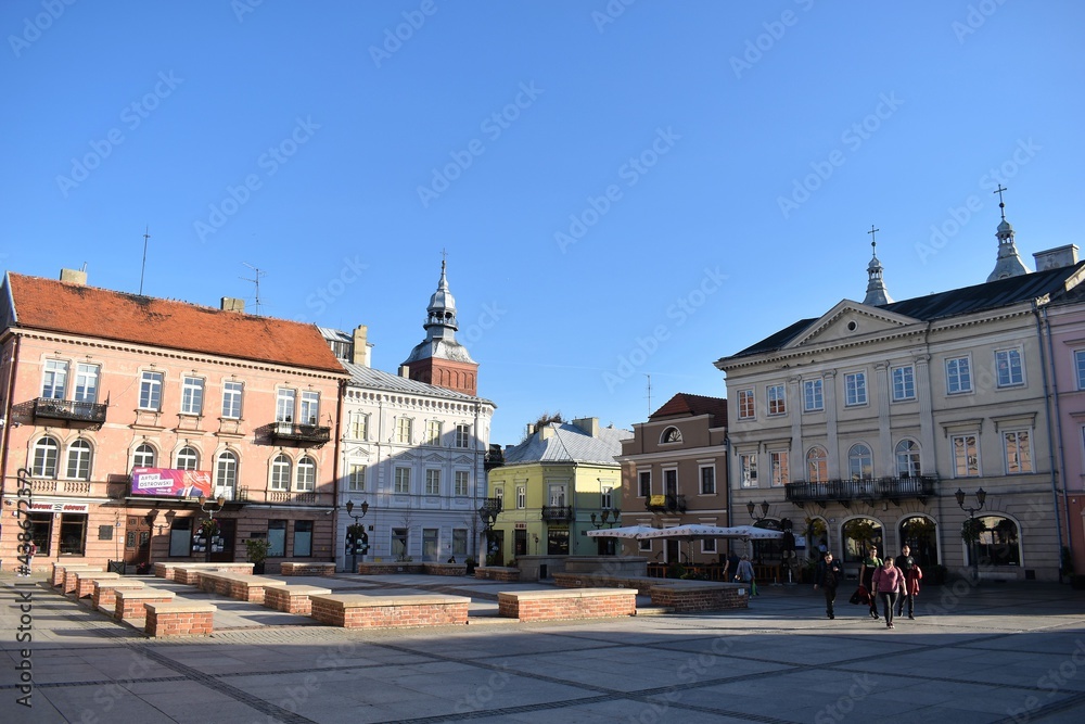 Piotrków Trybunalskie town square
