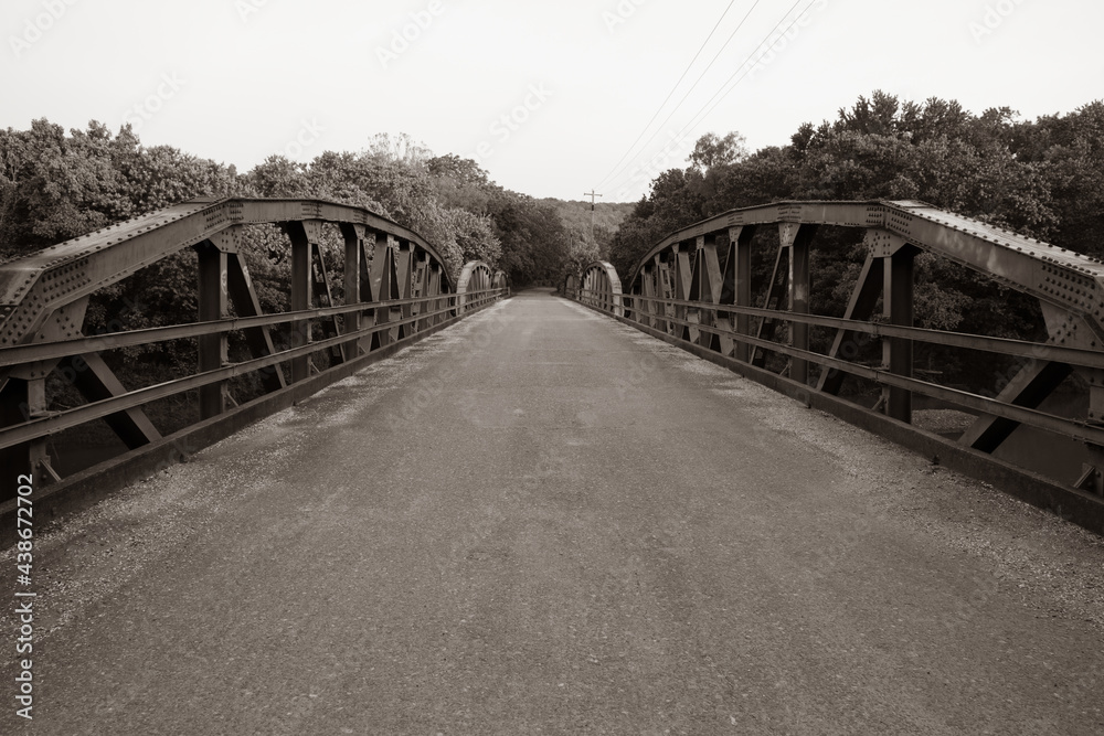 Historic 1930 Baptist Ford Pony Truss Bridge in Northwest Arkansas