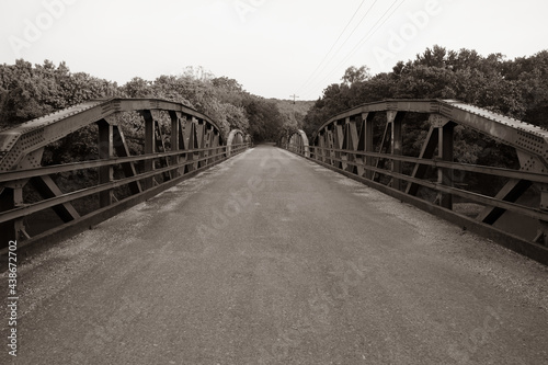 Historic 1930 Baptist Ford Pony Truss Bridge in Northwest Arkansas