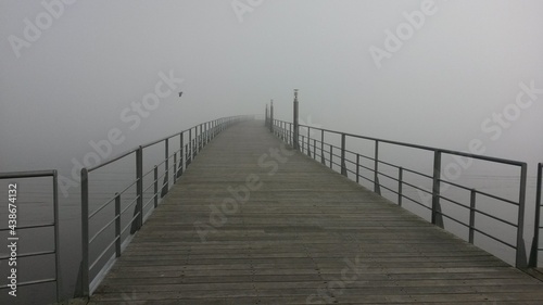 wooden bridge in the fog © Dibs