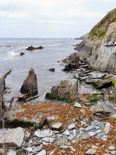 'La Losera' beach, Puerto Vega village, Navia municipality, Asturias, Spain photo