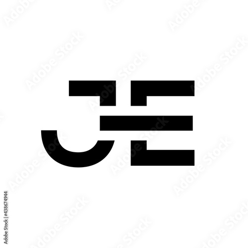 Letter JE logo template