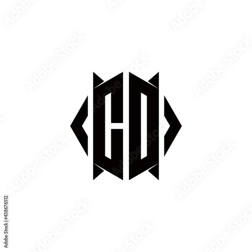 Free Download CD Logo monogram with shield shape designs template - GFXLoad