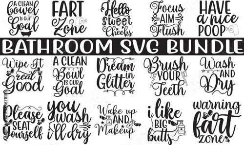 bathroom svg bundle