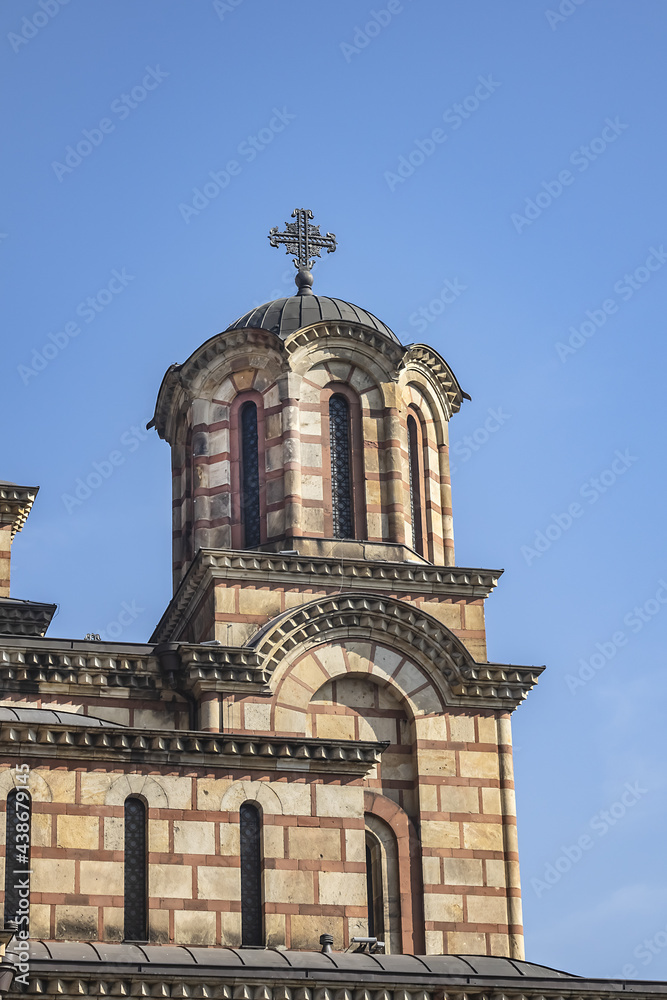 Church of St. Mark (Crkva Svetog Marka) - Serbian Orthodox church located in the Tasmajdan Park in Belgrade, Serbia.