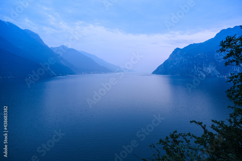 Famous Lake Garda in the Italian Alps, Trentino, Italy, Europe