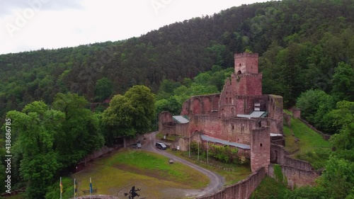 Wallpaper Mural Ruins of a German fortress on a green hill top view Torontodigital.ca