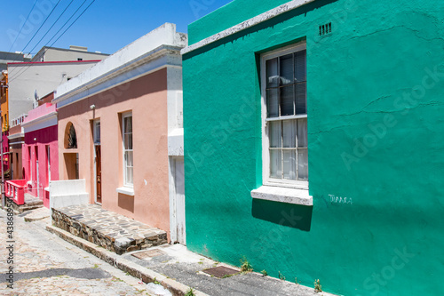 Colorful houses in Bo Kaap neighborhood, Cape Town, South Africa, Africa © jeeweevh