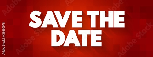 Save The Date text quote, concept background