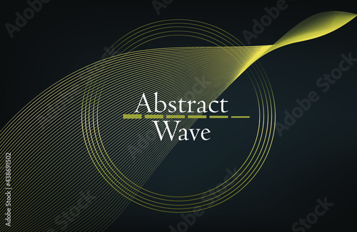 Abstract golden wave lines with glow effect. luxury items. gold wave. vector illustration. modern banner