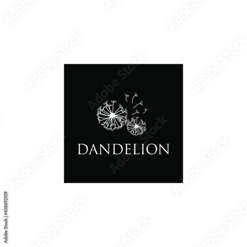 Dandelion Taraxacum Flower Symbol Logo