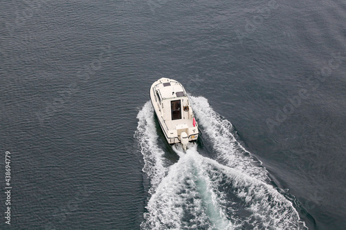 Recreational speed boat,Brønnøysund,Helgeland,Nordland county,Norway,scandinavia,Europe	