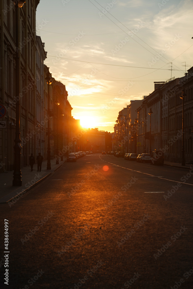 Older street in the evening