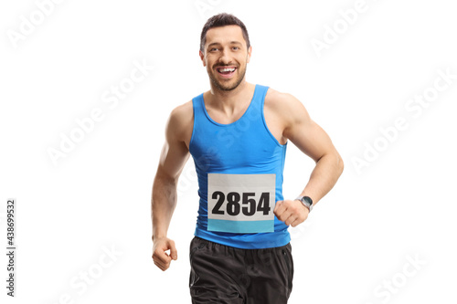 Runner on a marathon