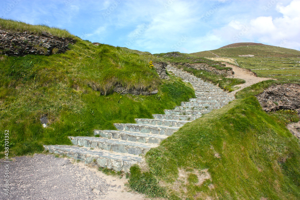 Ireland - stone path in the field